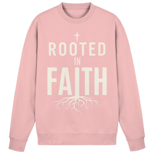 ROOTED IN FAITH - Basic Sweatshirt - The Cross Label