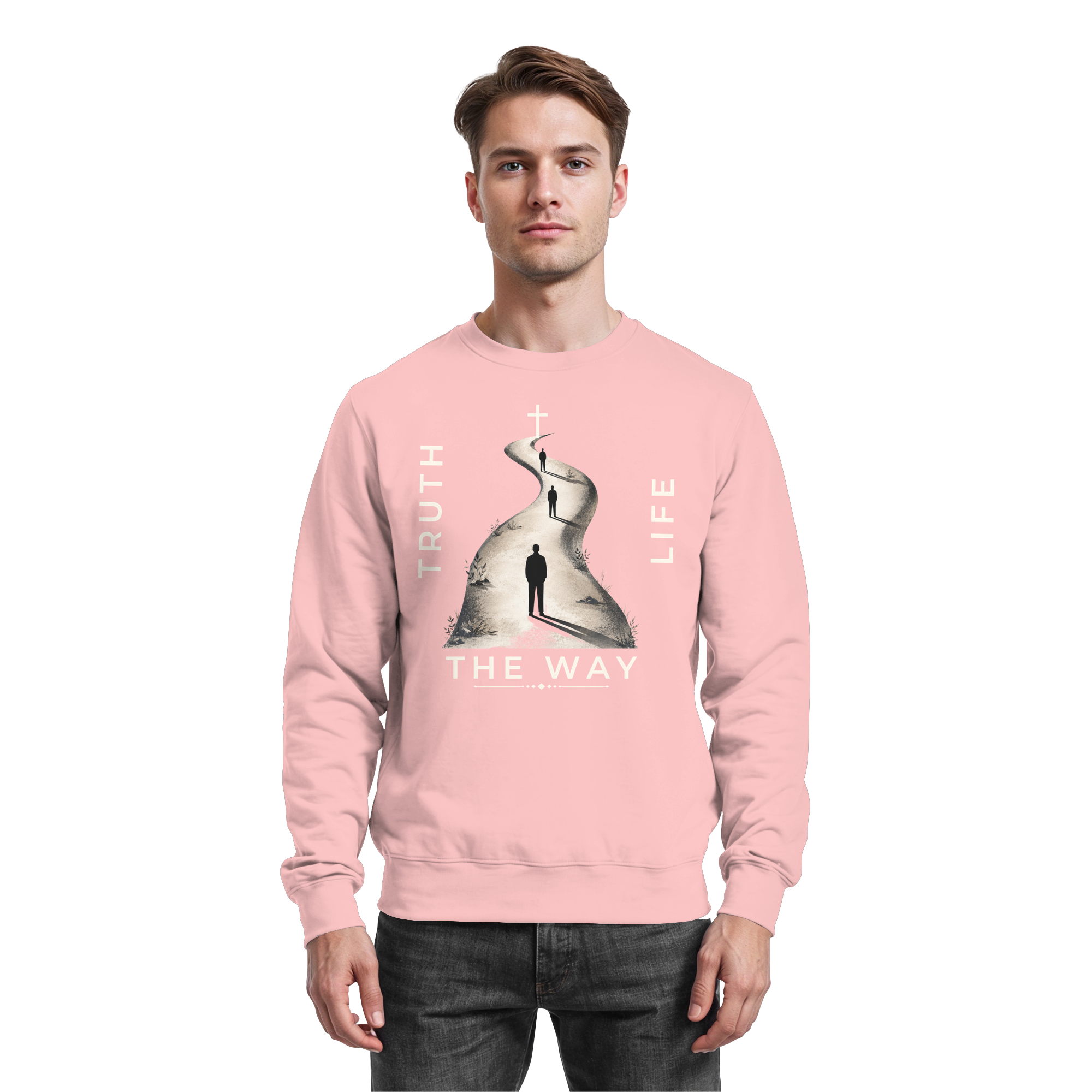 THE WAY - Basic Sweatshirt - The Cross Label