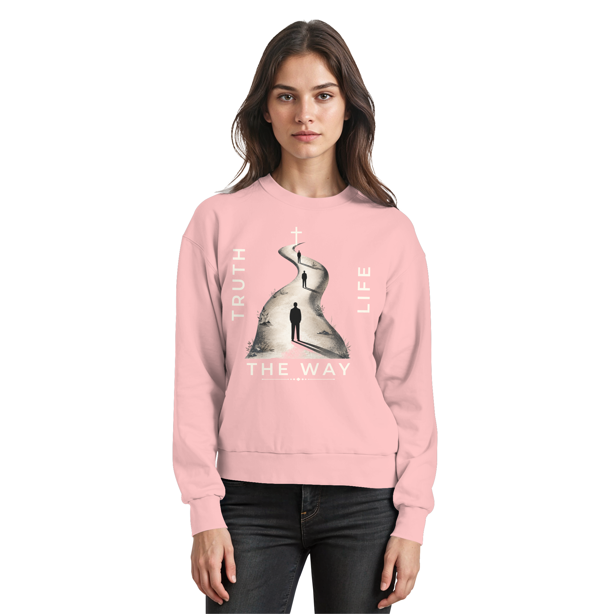 THE WAY - Basic Sweatshirt - The Cross Label