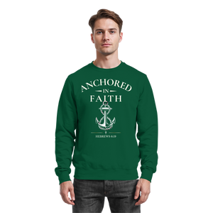 ANCHORED IN FAITH - Basic Sweatshirt - The Cross Label