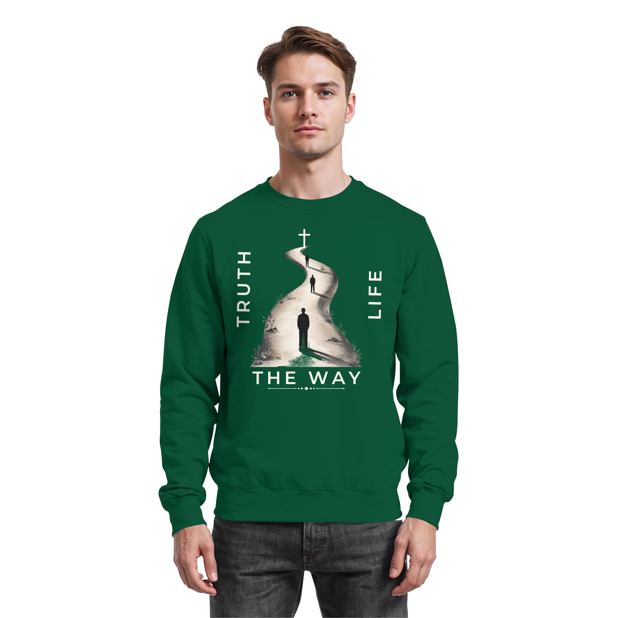 THE WAY - Basic Sweatshirt - The Cross Label