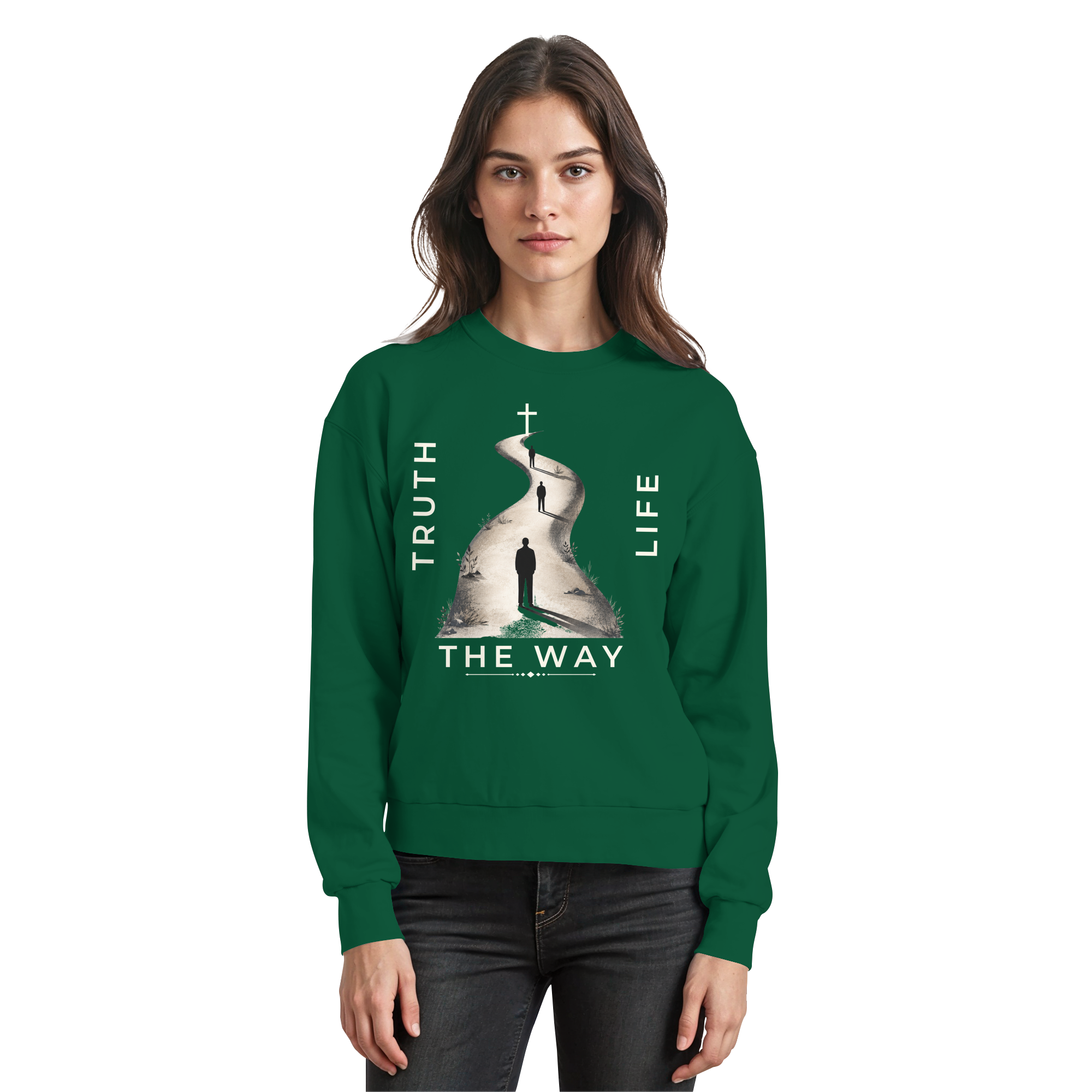 THE WAY - Basic Sweatshirt - The Cross Label