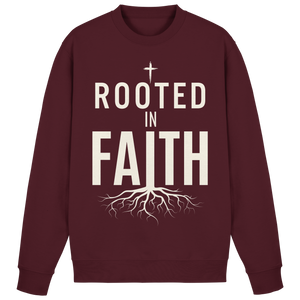 ROOTED IN FAITH - Basic Sweatshirt - The Cross Label