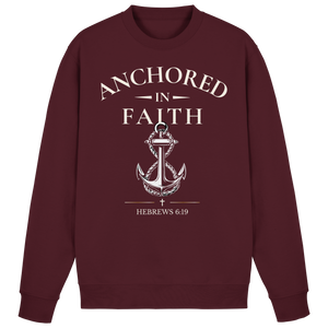 ANCHORED IN FAITH - Basic Sweatshirt - The Cross Label