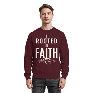 ROOTED IN FAITH - Basic Sweatshirt - The Cross Label
