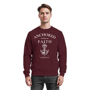 ANCHORED IN FAITH - Basic Sweatshirt - The Cross Label