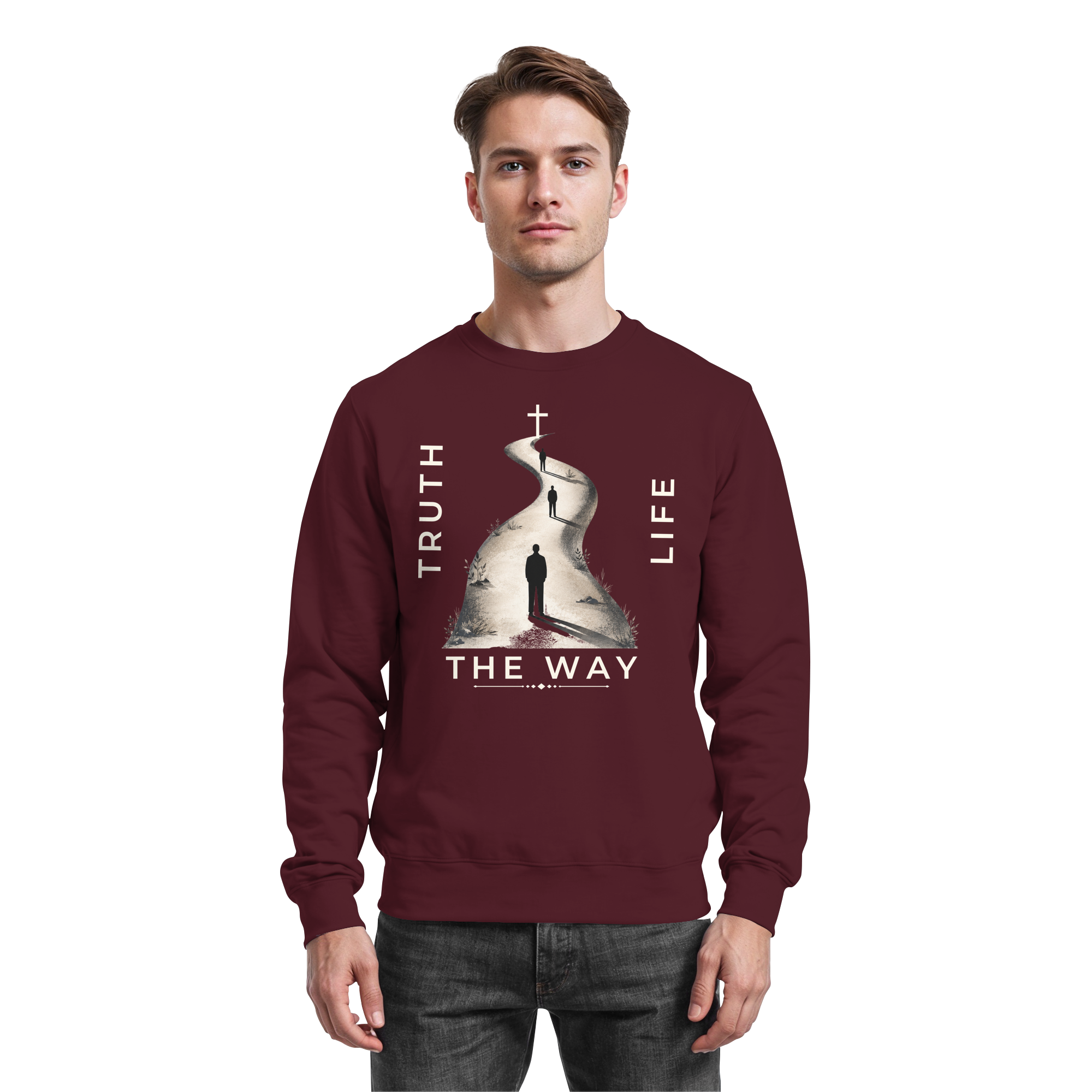 THE WAY - Basic Sweatshirt - The Cross Label