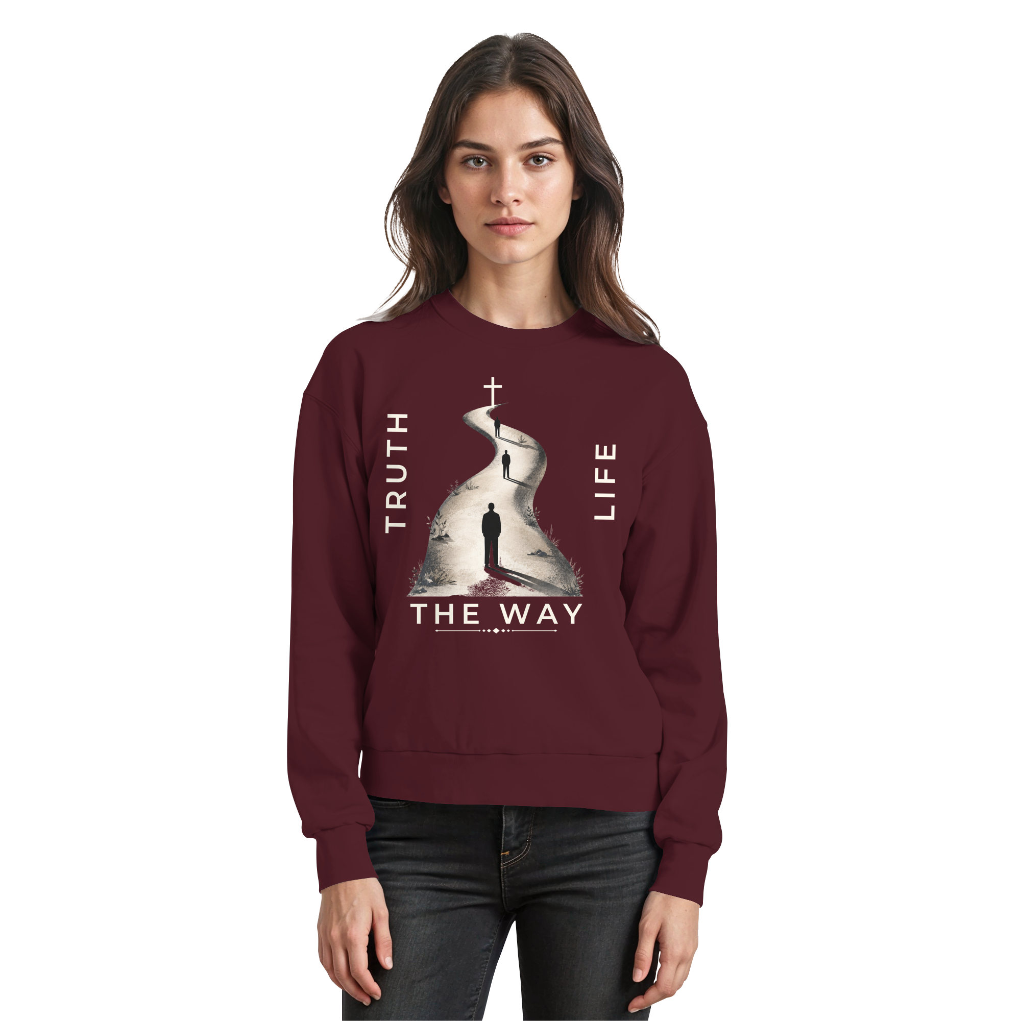 THE WAY - Basic Sweatshirt - The Cross Label