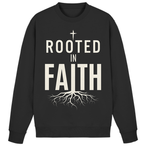 ROOTED IN FAITH - Basic Sweatshirt - The Cross Label