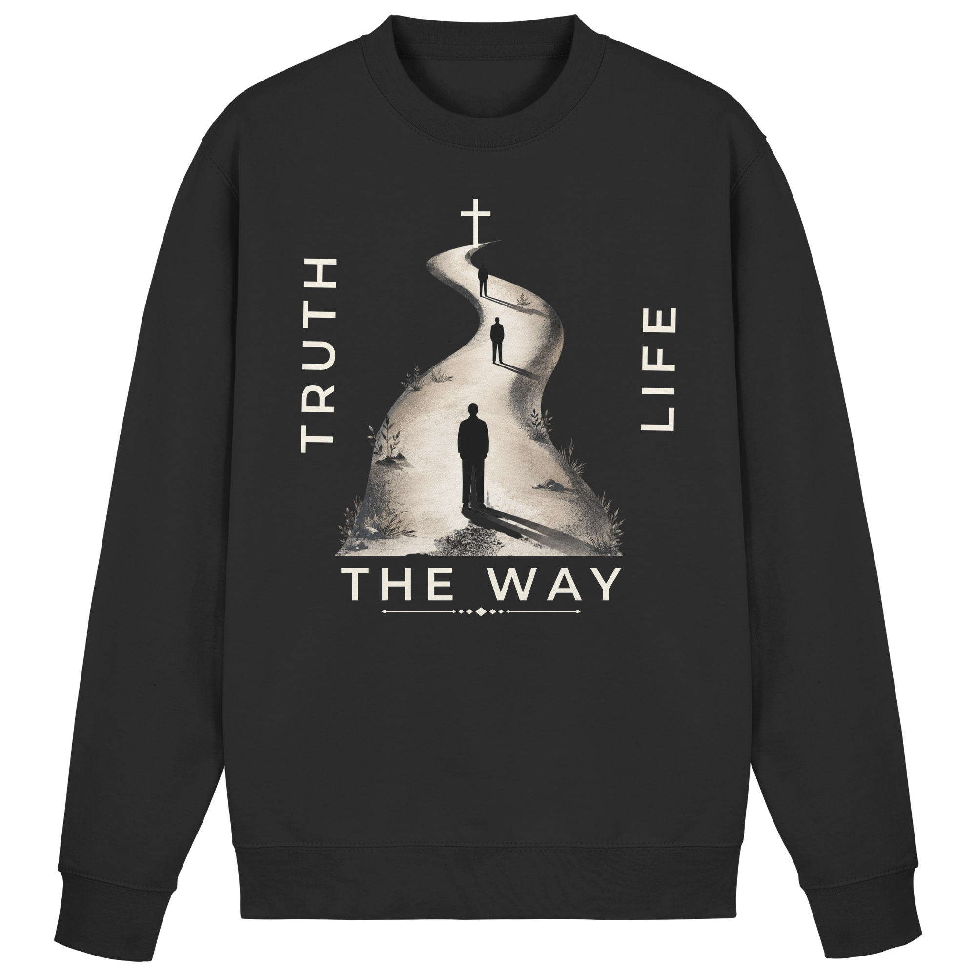 THE WAY - Basic Sweatshirt - The Cross Label