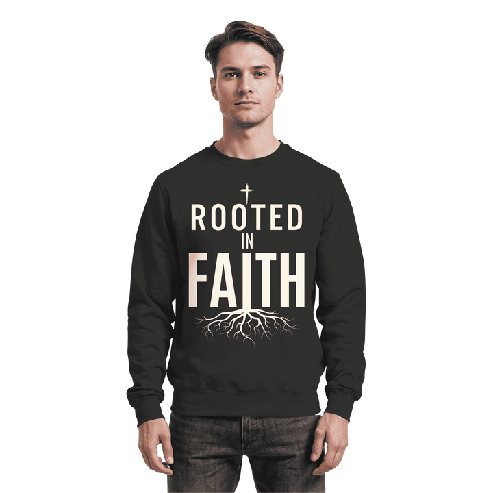 ROOTED IN FAITH - Basic Sweatshirt - Christliches Sweatshirt