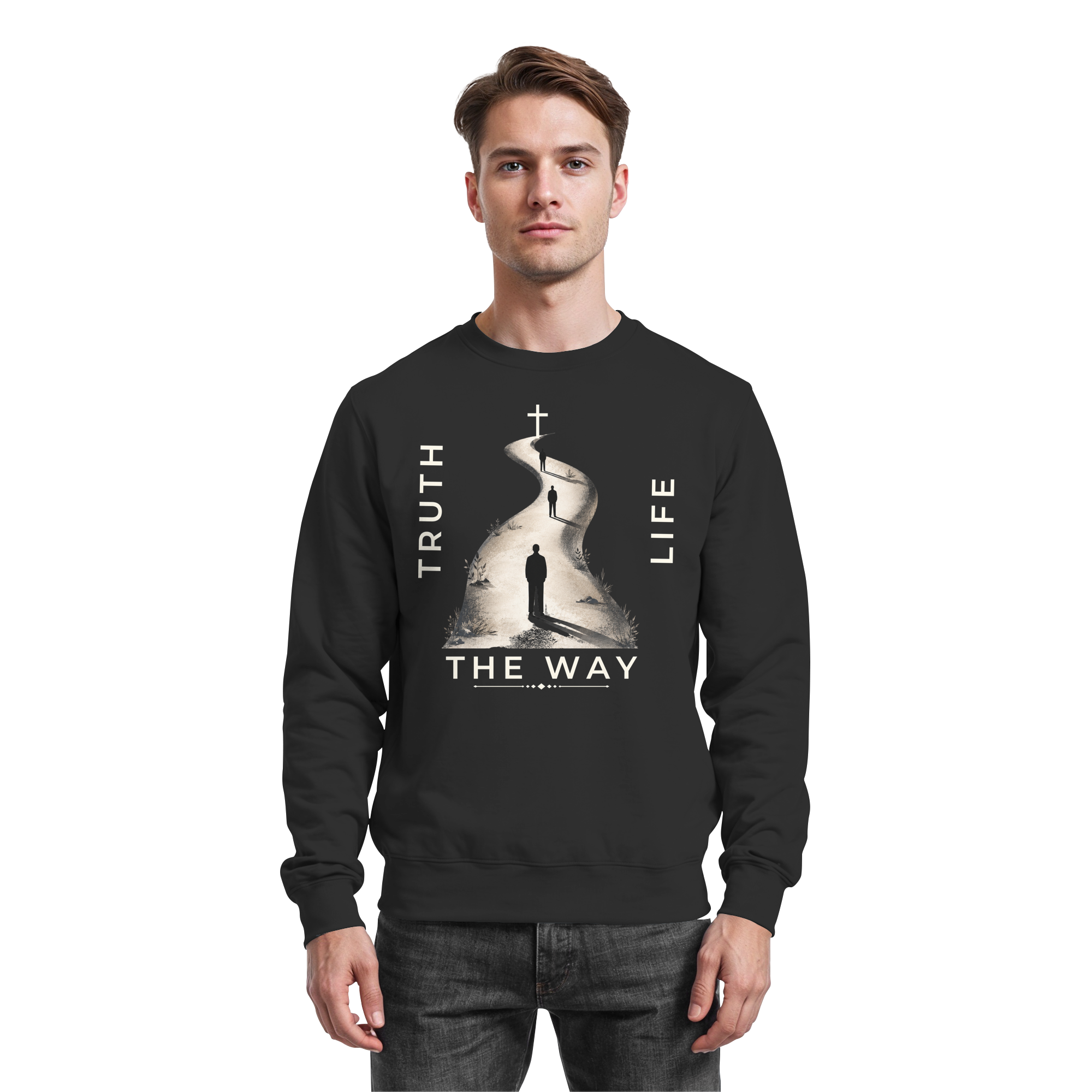 THE WAY - Basic Sweatshirt - The Cross Label