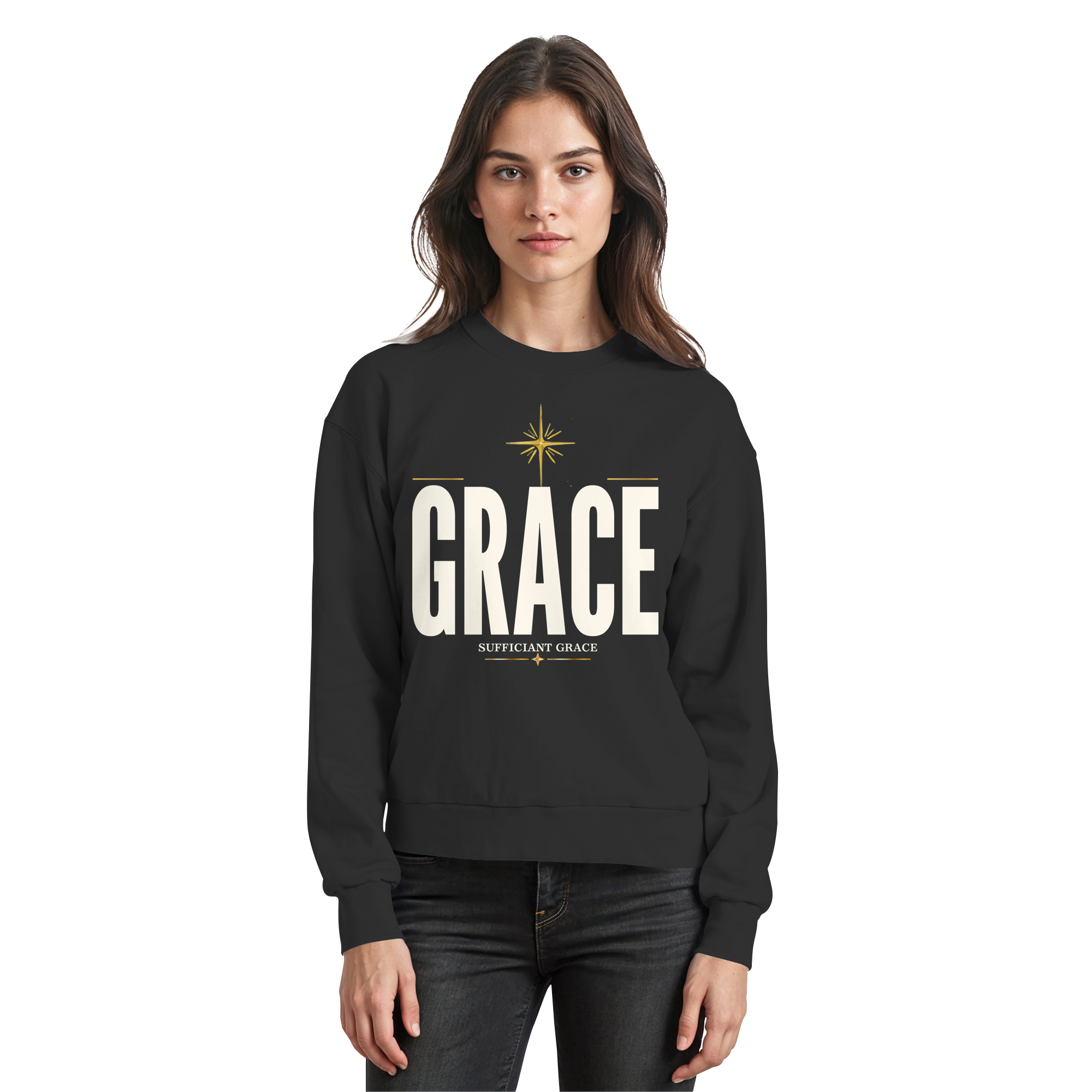 GRACE - Basic Sweatshirt - The Cross Label