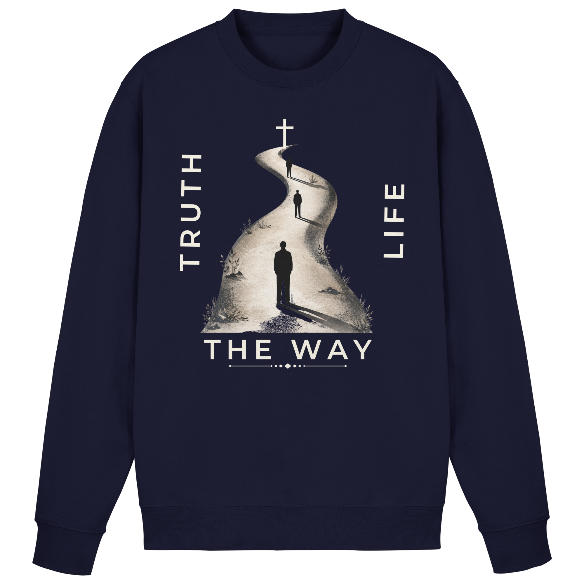 THE WAY - Basic Sweatshirt - The Cross Label