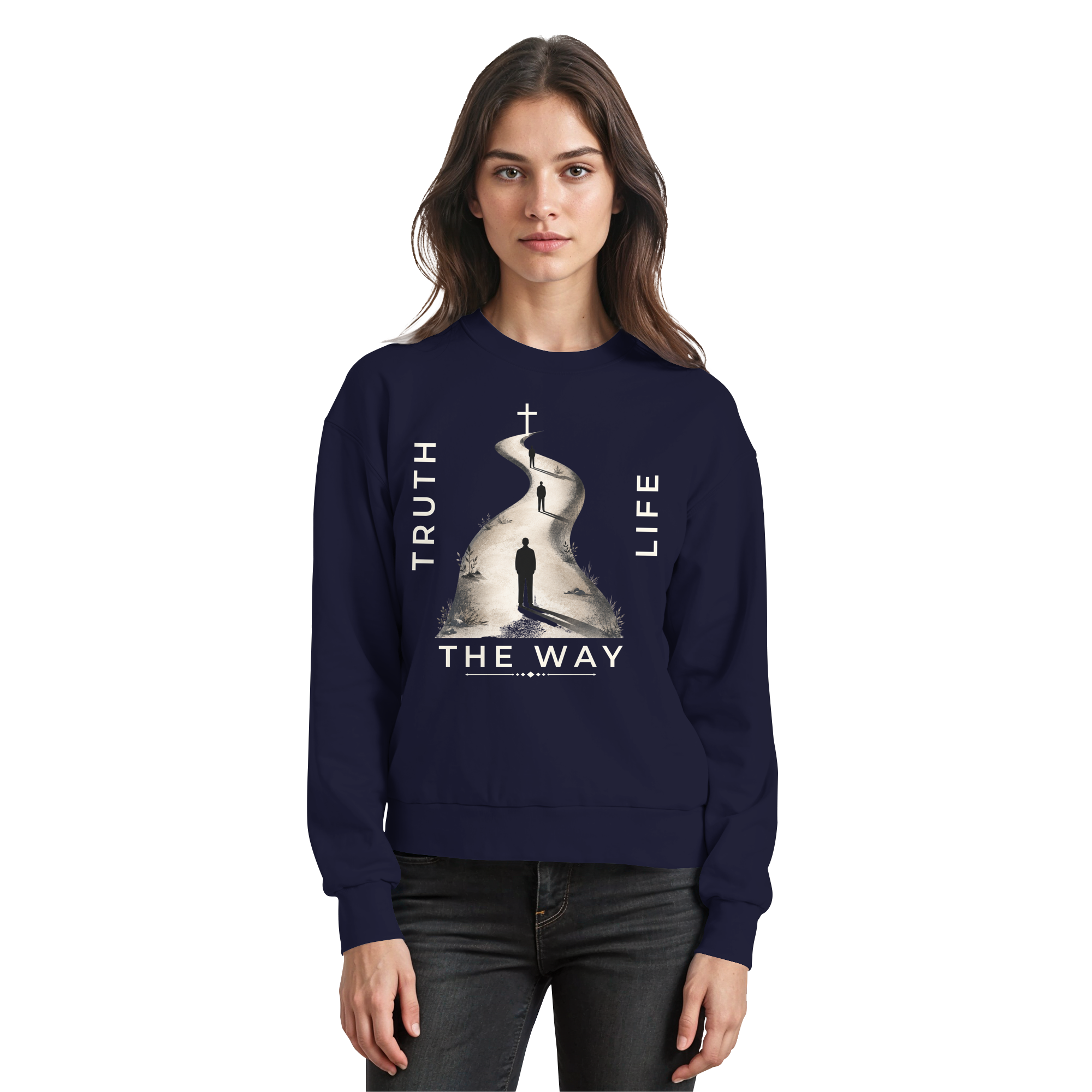 THE WAY - Basic Sweatshirt - The Cross Label