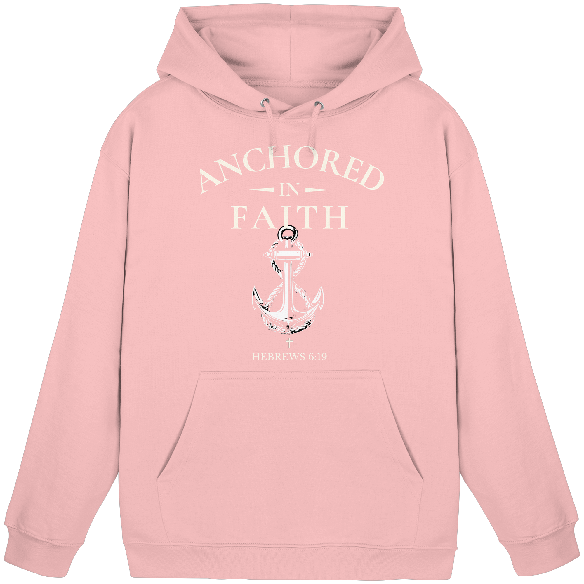 ANCHORED IN FAITH - Basic Unisex Hoodie - The Cross Label