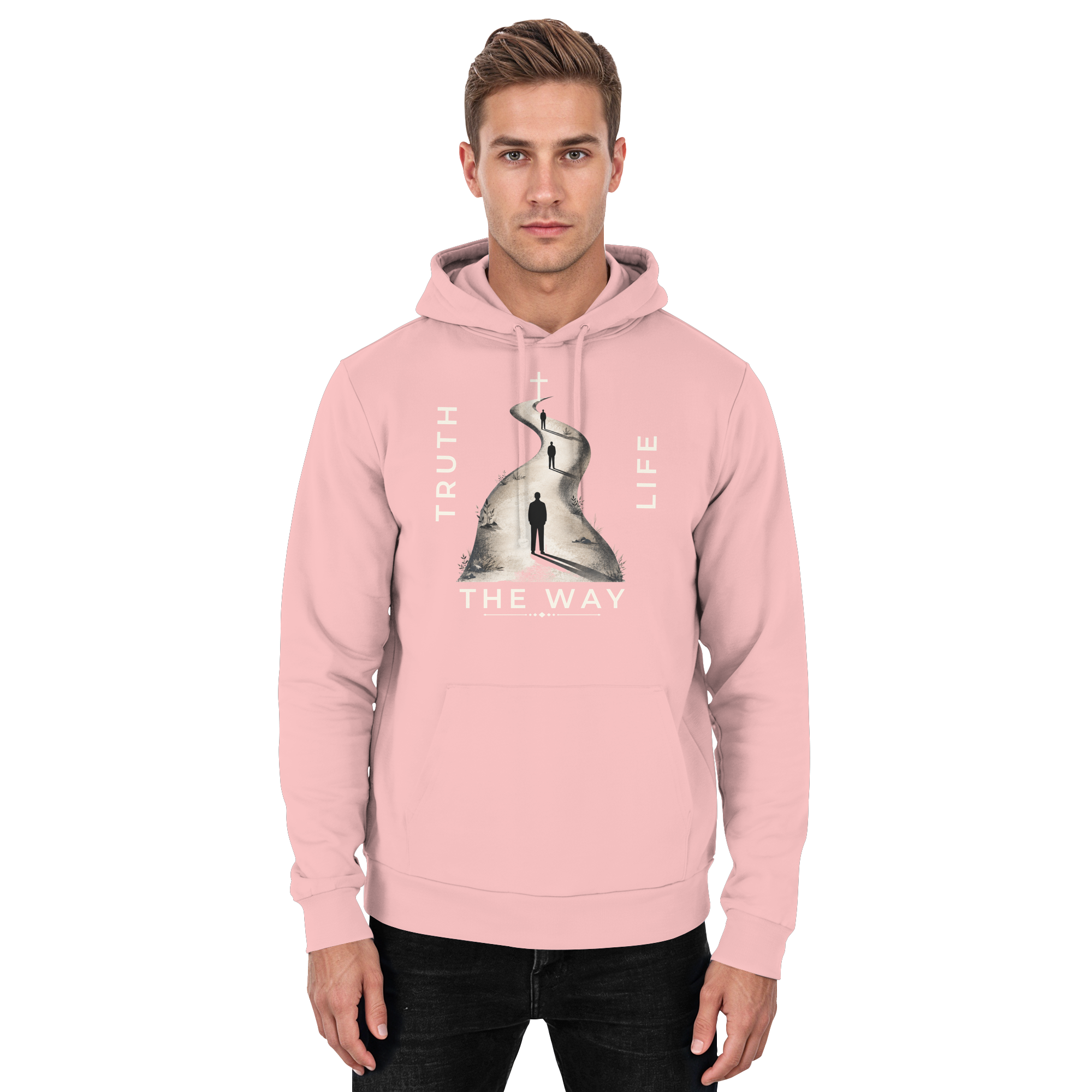 THE WAY - Basic Unisex Hoodie - The Cross Label