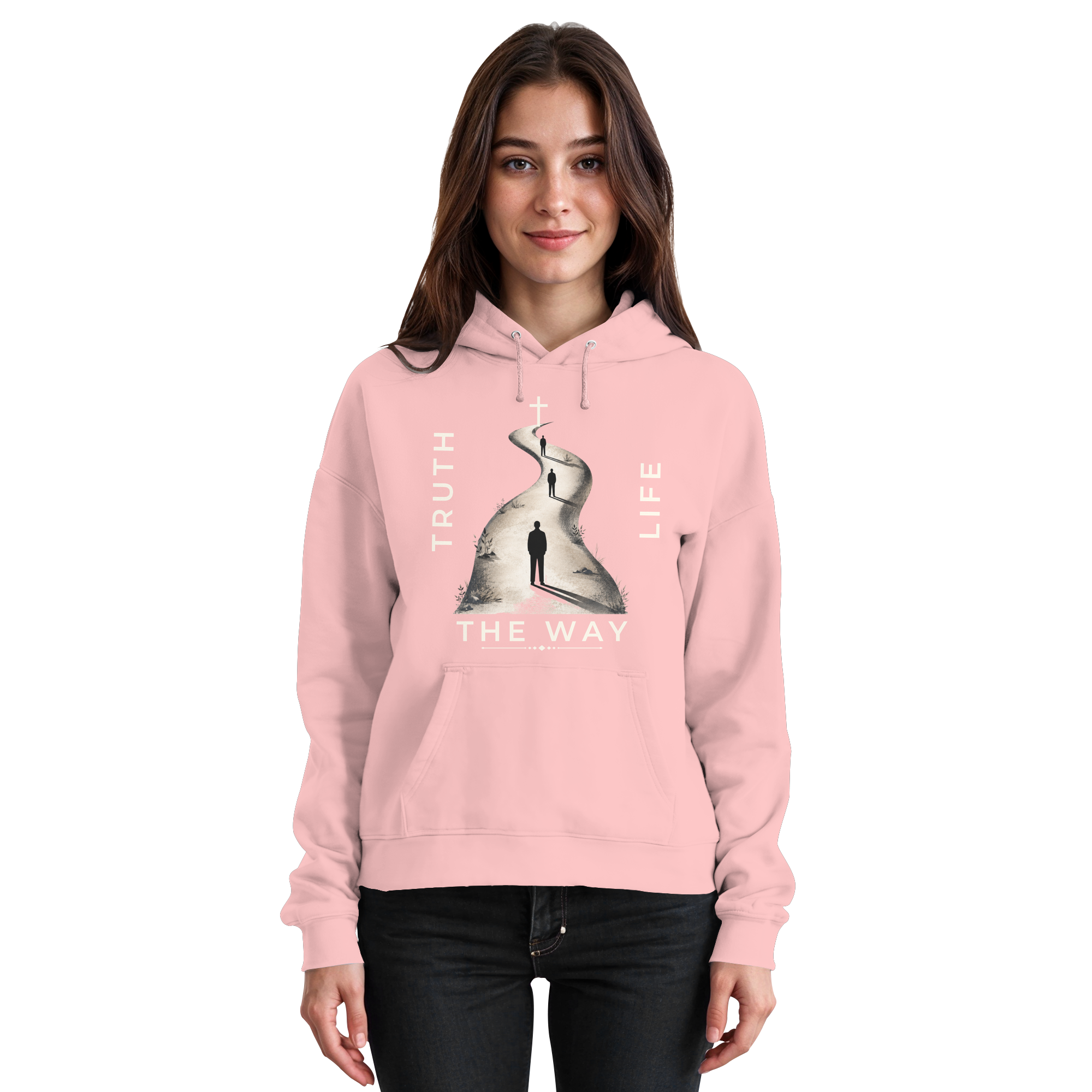 THE WAY - Basic Unisex Hoodie - The Cross Label