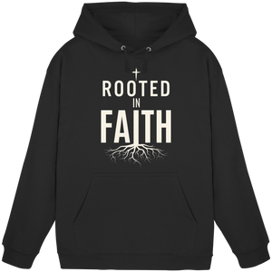 ROOTED IN FAITH - Basic Unisex Hoodie - The Cross Label