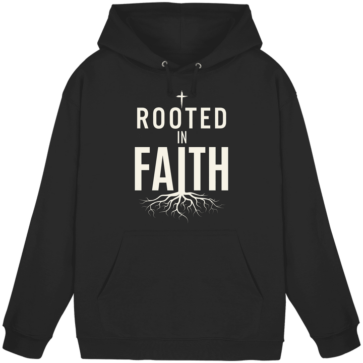 ROOTED IN FAITH - Basic Unisex Hoodie - Christlicher Hoodie