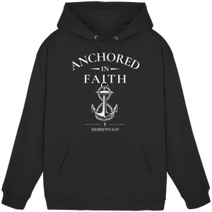 ANCHORED IN FAITH - Basic Unisex Hoodie - The Cross Label