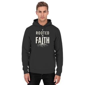 ROOTED IN FAITH - Basic Unisex Hoodie - The Cross Label