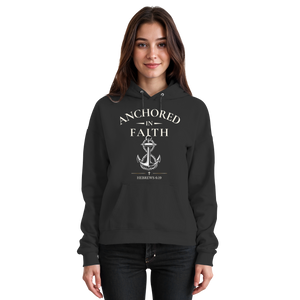 ANCHORED IN FAITH - Basic Unisex Hoodie - The Cross Label