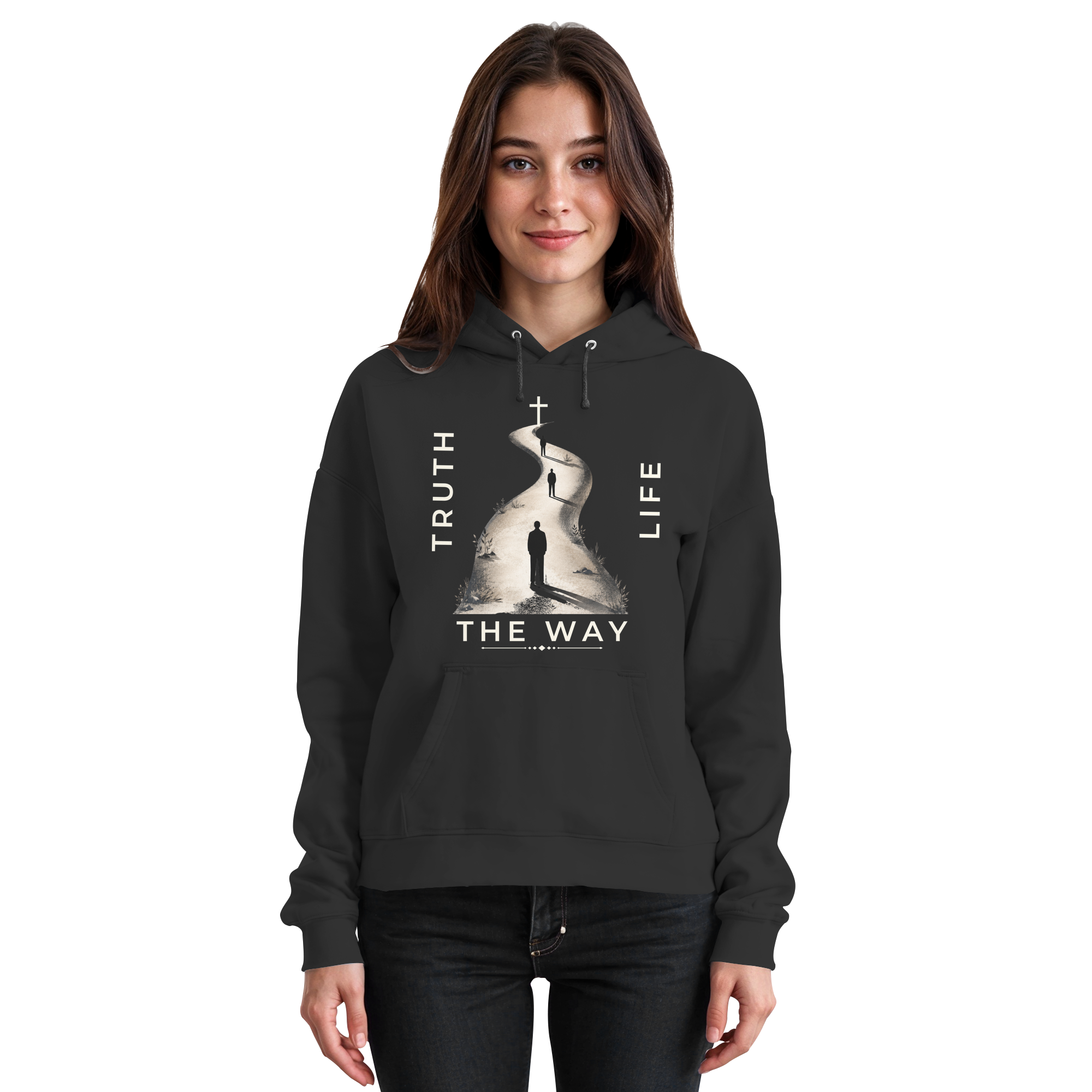 THE WAY - Basic Unisex Hoodie - The Cross Label