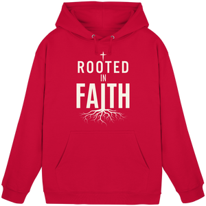 ROOTED IN FAITH - Basic Unisex Hoodie - The Cross Label