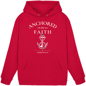 ANCHORED IN FAITH - Basic Unisex Hoodie - The Cross Label