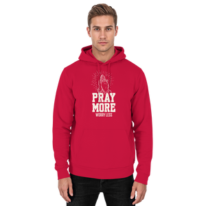 PRAY MORE, WORRY LESS - Basic Unisex Hoodie - The Cross Label