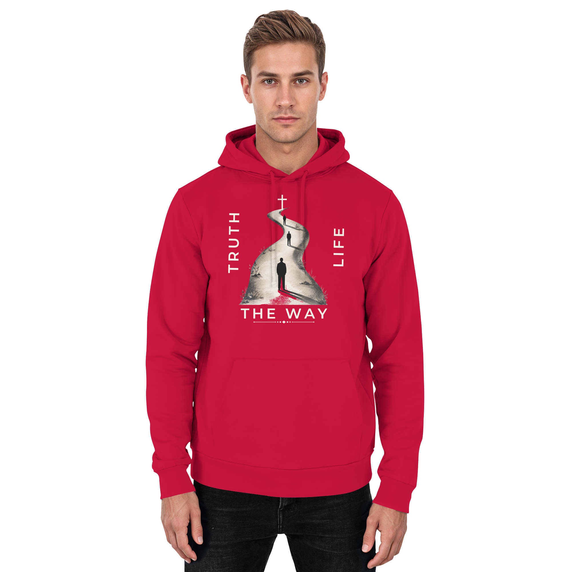 THE WAY - Basic Unisex Hoodie - The Cross Label