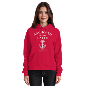 ANCHORED IN FAITH - Basic Unisex Hoodie - The Cross Label