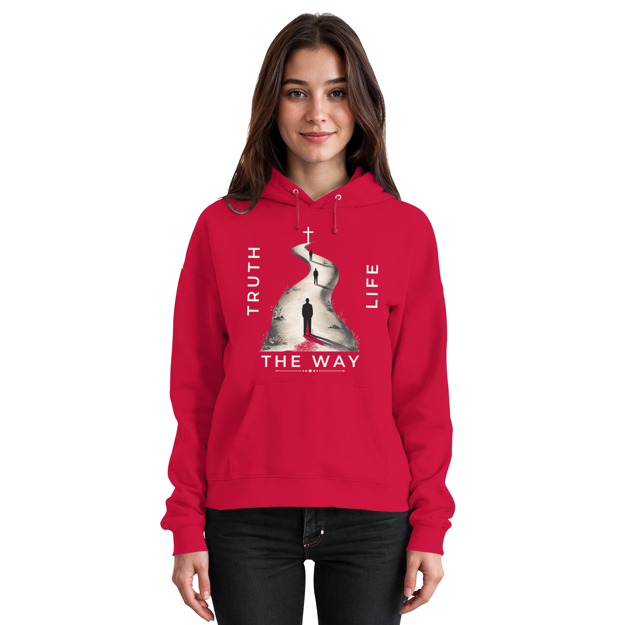 THE WAY - Basic Unisex Hoodie - The Cross Label