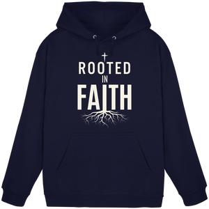 ROOTED IN FAITH - Basic Unisex Hoodie - The Cross Label