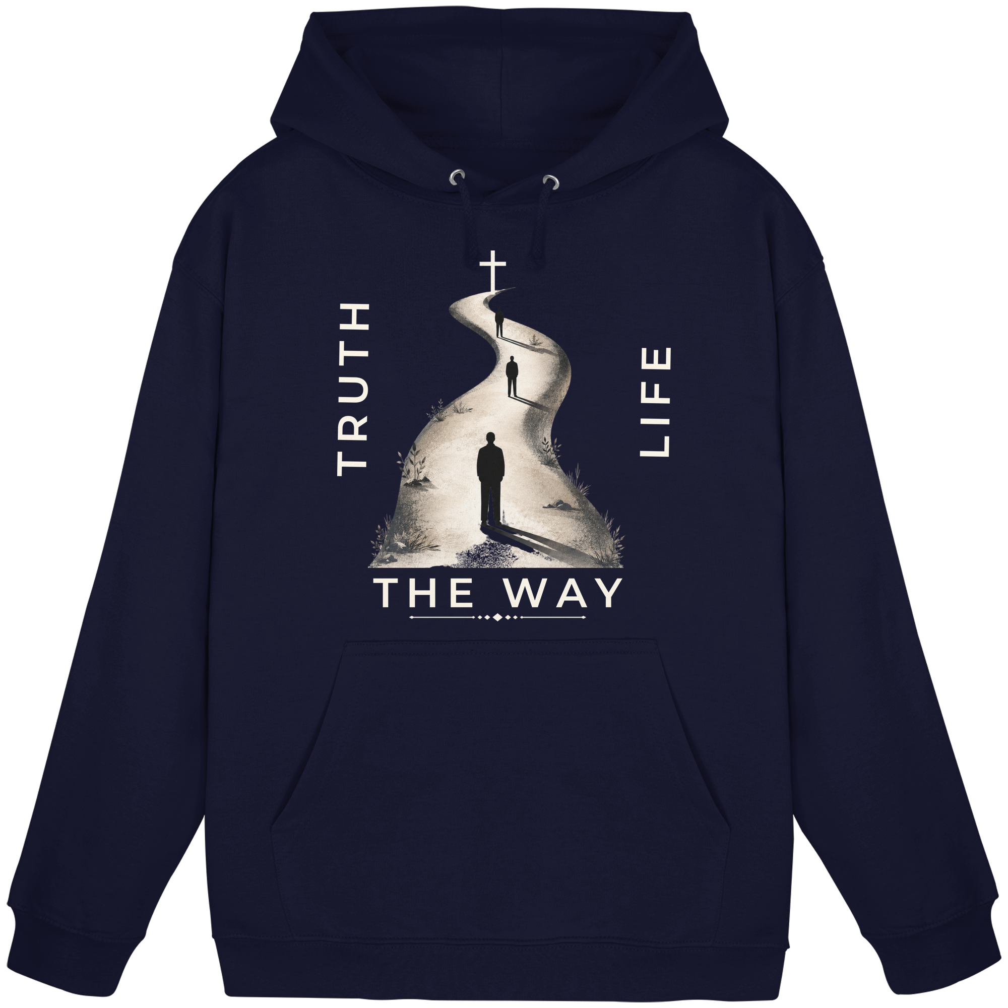 THE WAY - Basic Unisex Hoodie - The Cross Label