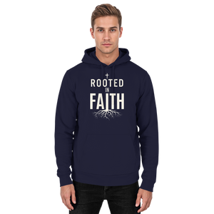 ROOTED IN FAITH - Basic Unisex Hoodie - The Cross Label