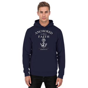 ANCHORED IN FAITH - Basic Unisex Hoodie - The Cross Label