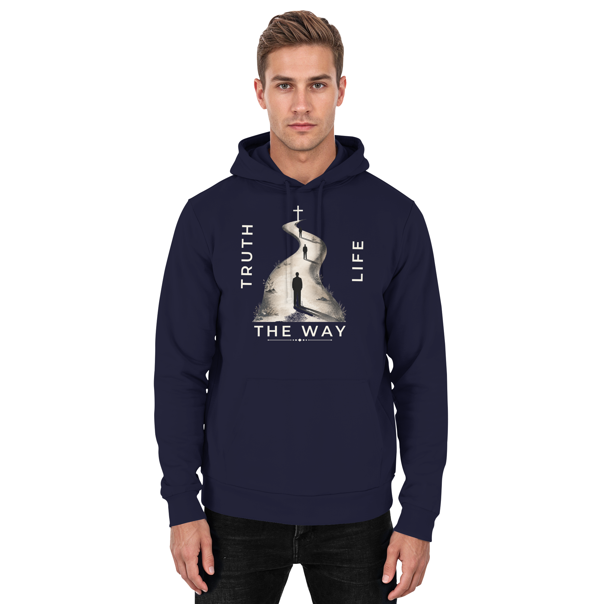 THE WAY - Basic Unisex Hoodie - The Cross Label