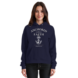 ANCHORED IN FAITH - Basic Unisex Hoodie - The Cross Label