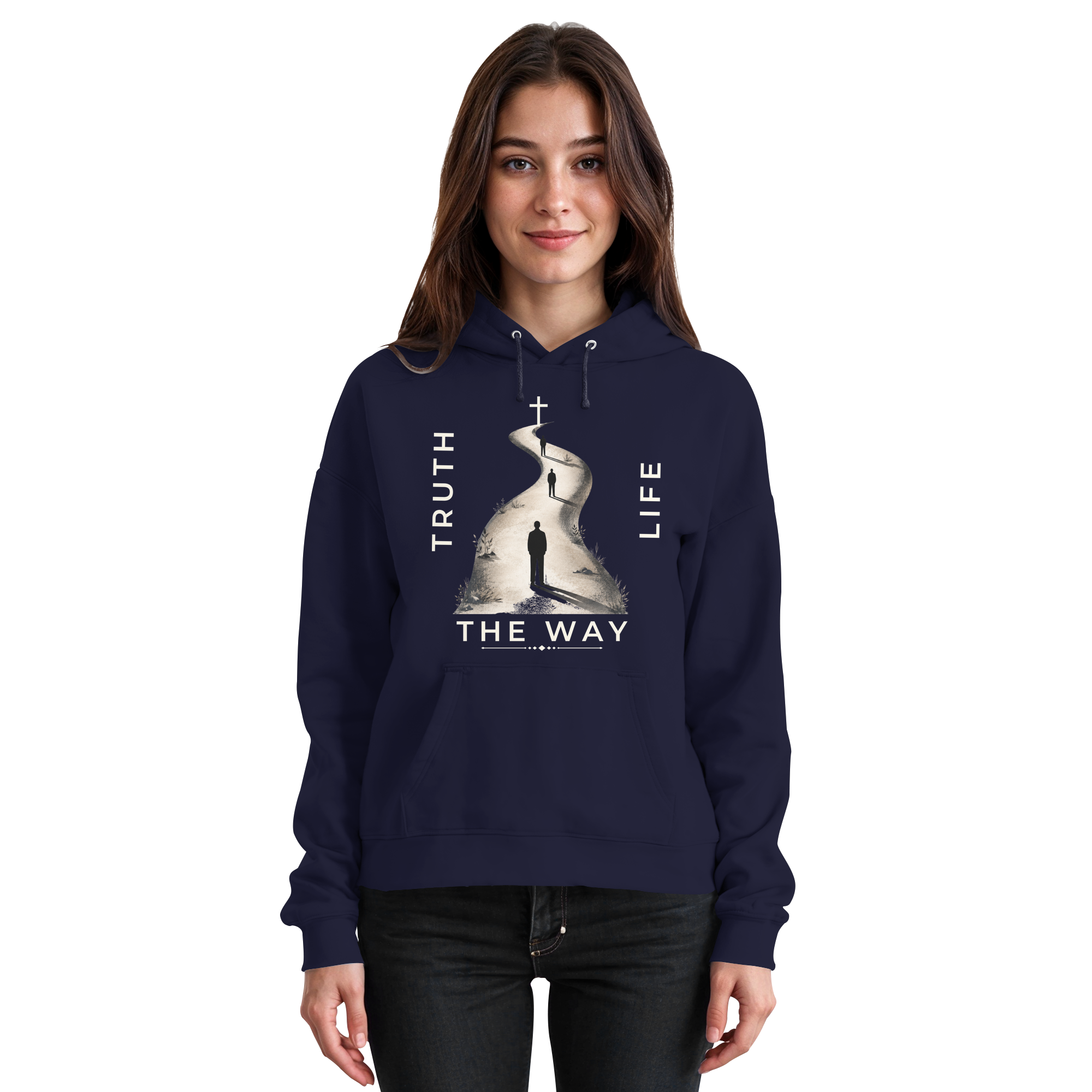THE WAY - Basic Unisex Hoodie - The Cross Label