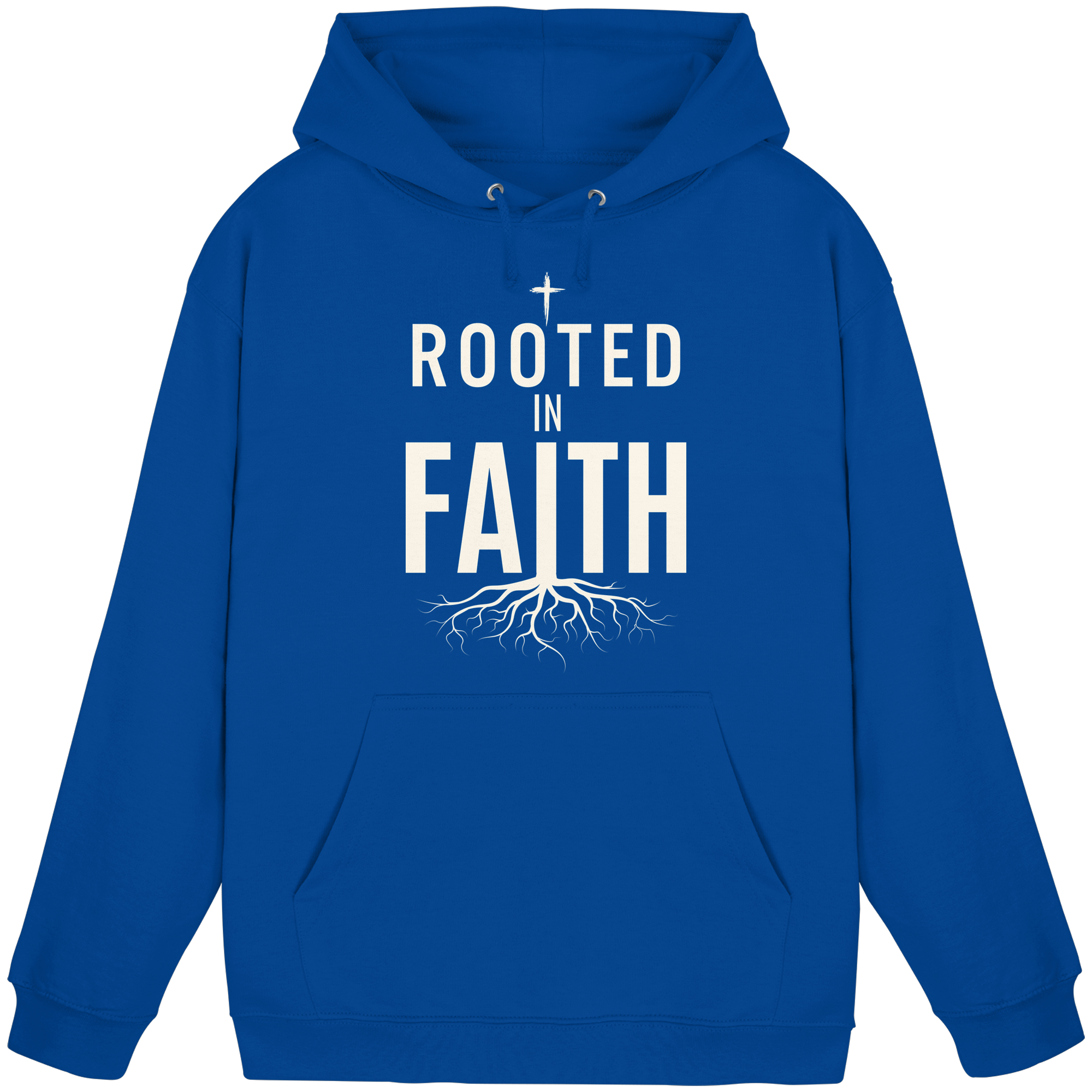 ROOTED IN FAITH - Basic Unisex Hoodie - The Cross Label