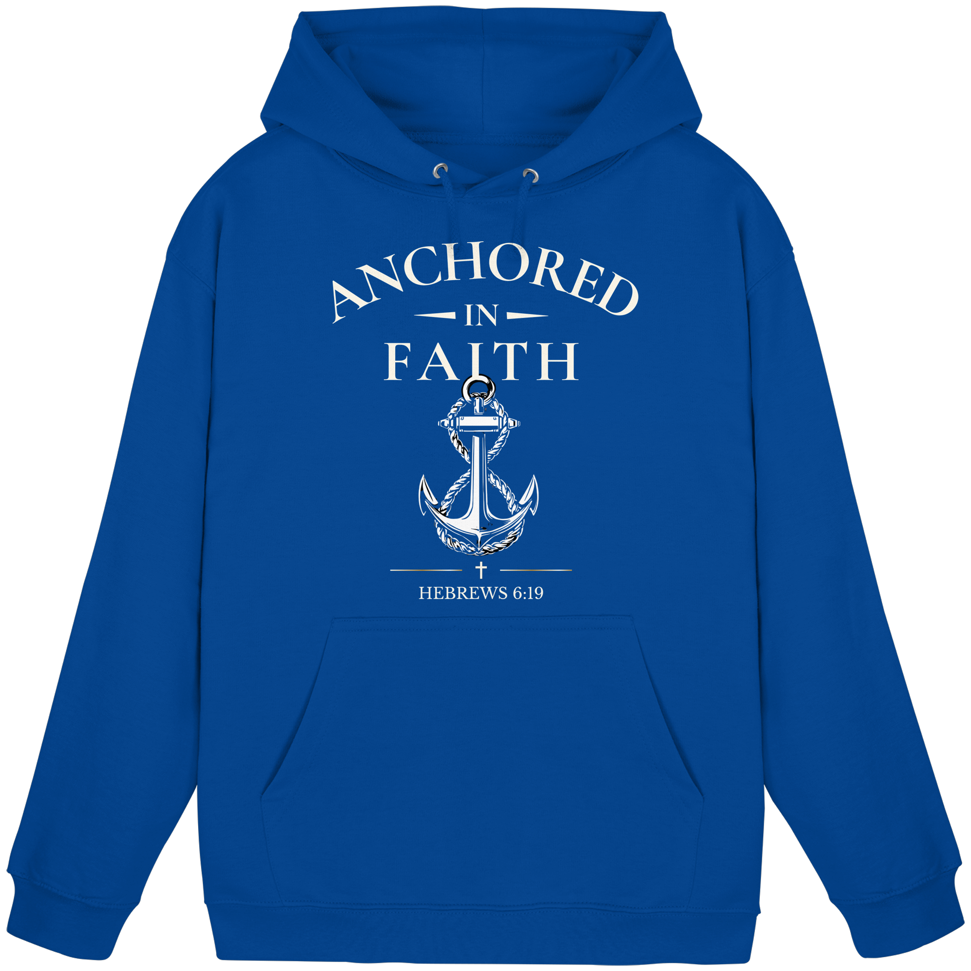 ANCHORED IN FAITH - Basic Unisex Hoodie - The Cross Label