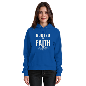 ROOTED IN FAITH - Basic Unisex Hoodie - The Cross Label