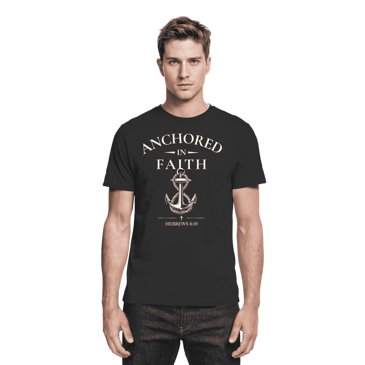 ANCHORED IN FAITH - Premium Shirt - Christliches Shirt