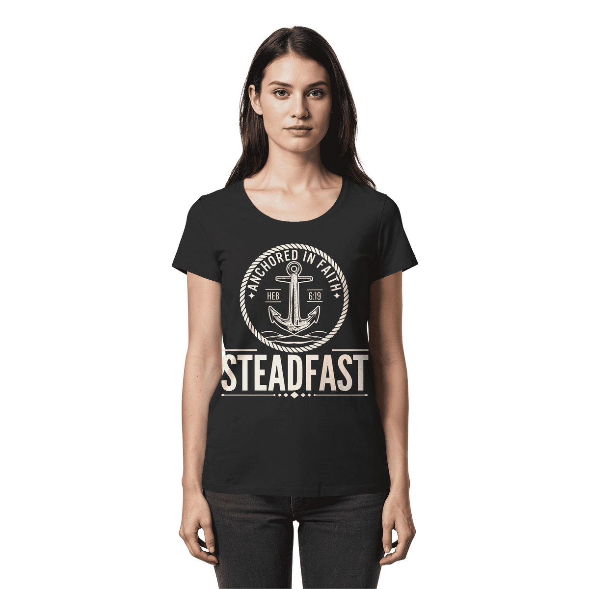 Steadfast - Womens Premium Classic T-Shirt - Christliches Lady-Shirt