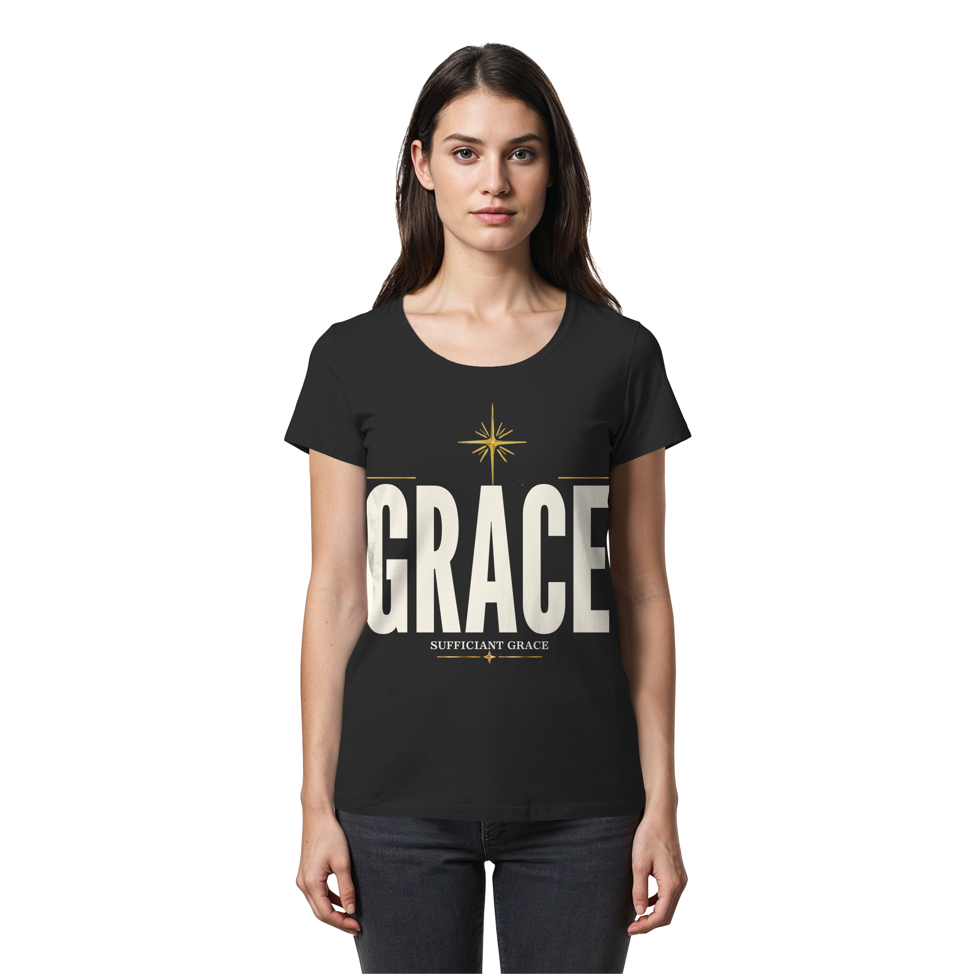 GRACE - Womens Premium Classic T-Shirt - The Cross Label