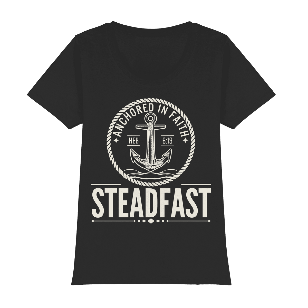Steadfast - Womens Premium Classic T-Shirt - Christliches Lady-Shirt
