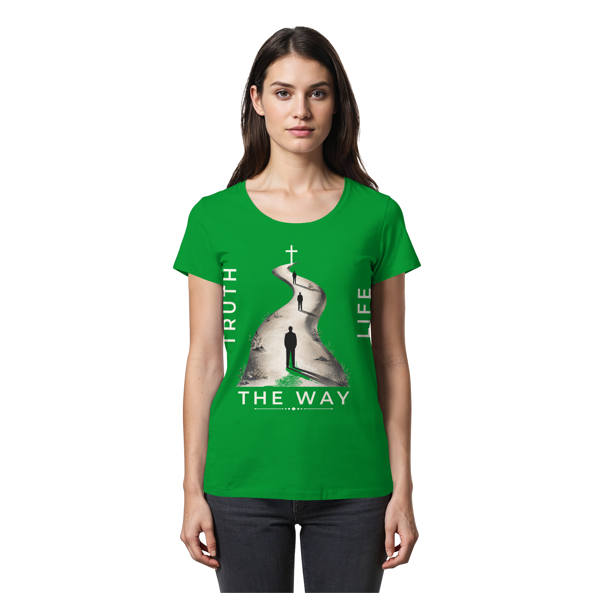THE WAY - Womens Premium Classic T-Shirt - The Cross Label