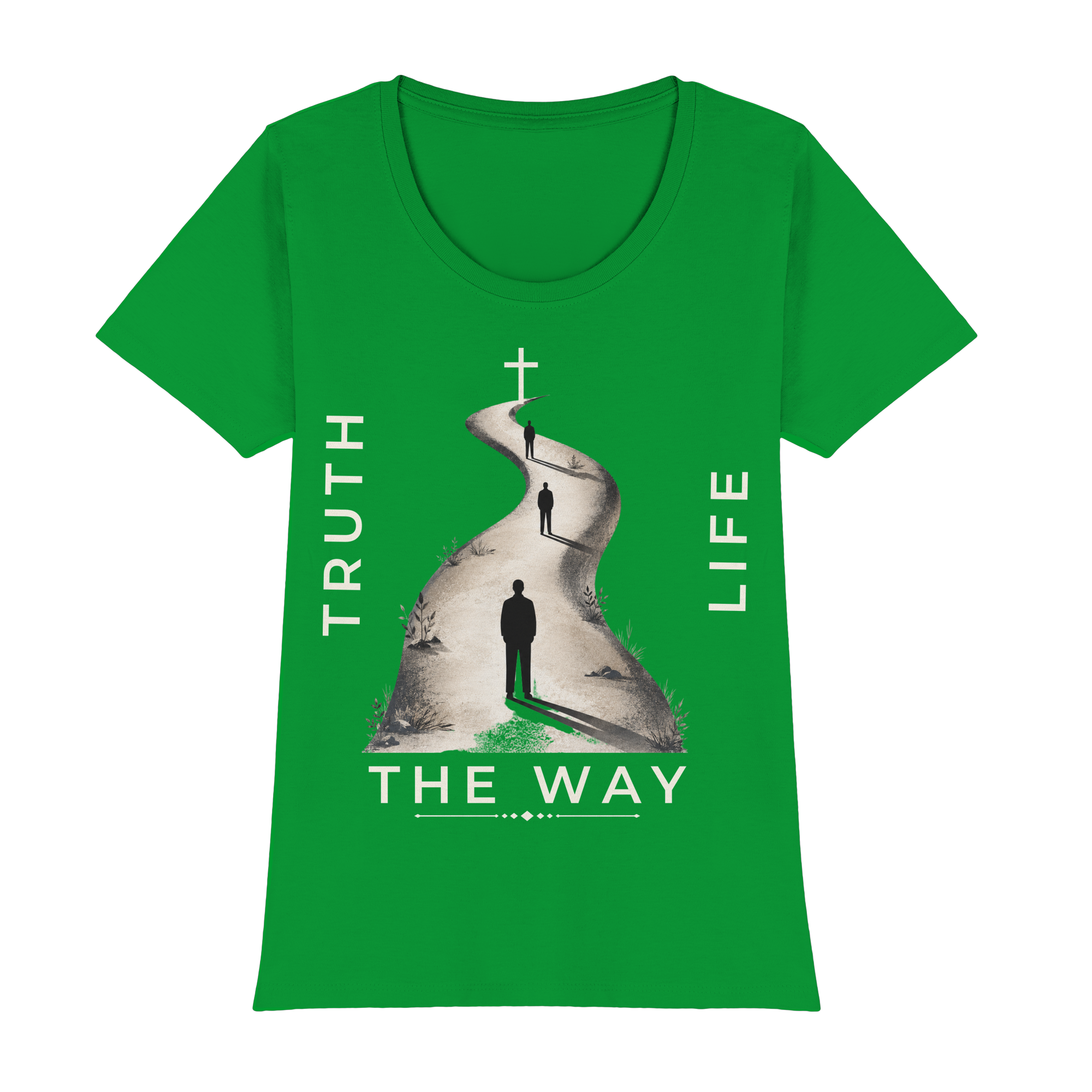 THE WAY - Womens Premium Classic T-Shirt - The Cross Label